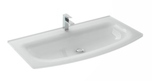 ELITA UMYWALKA SZKLANA LEO 100 WHITE