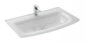 ELITA UMYWALKA SZKLANA LEO 80 WHITE