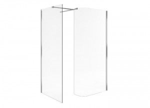 ACTIMA SERIA WALK-IN ŚCIANKA GIĘTA + BOCZNA 1400X2000 MM