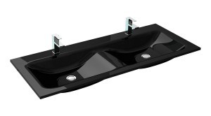 145950 ELITA UMYWALKA SZKLANA VETRO 120 BLACK szklana