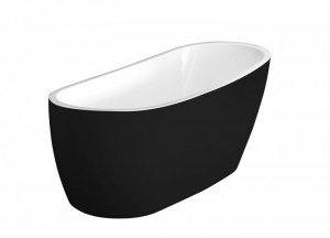 EXCELLENT WANNA COMFORT 1750X780 MM CZARNO-BIAŁA BEZ PRZELEWU